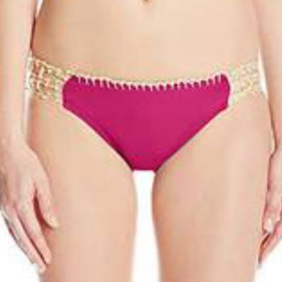 ❤️NWT Bikini Bottom with Crochet Sides and Trim LARGE #Z - Picture 2 of 8